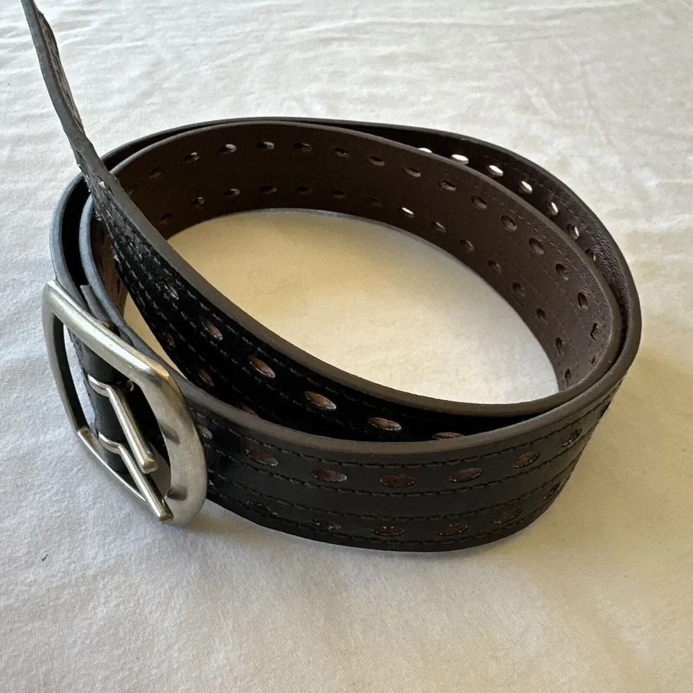 Relic Faux Leather Women's Belt‎ Silver-tone Buckle 43.5